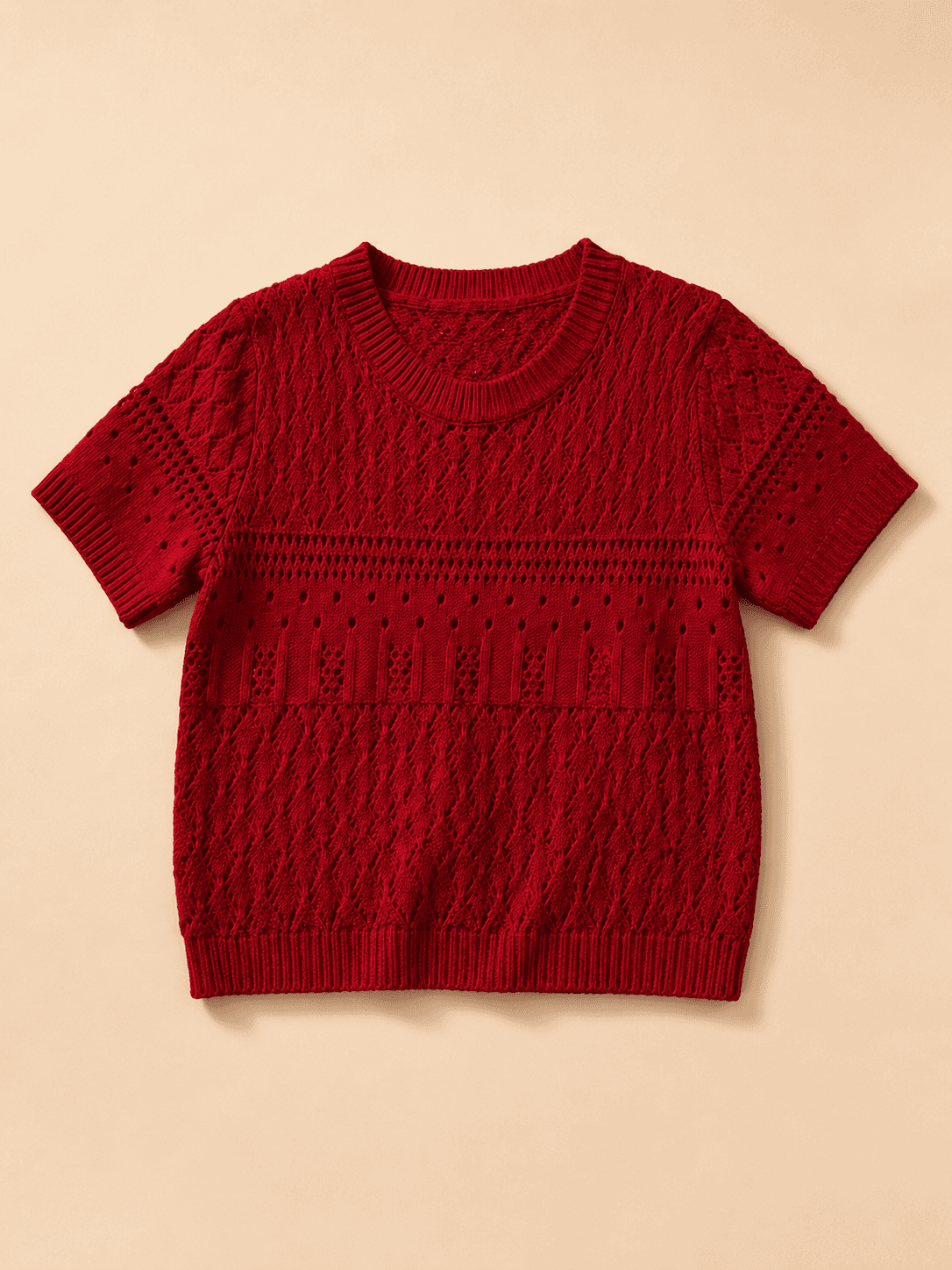 Woolen Red Blouse/Top image 4