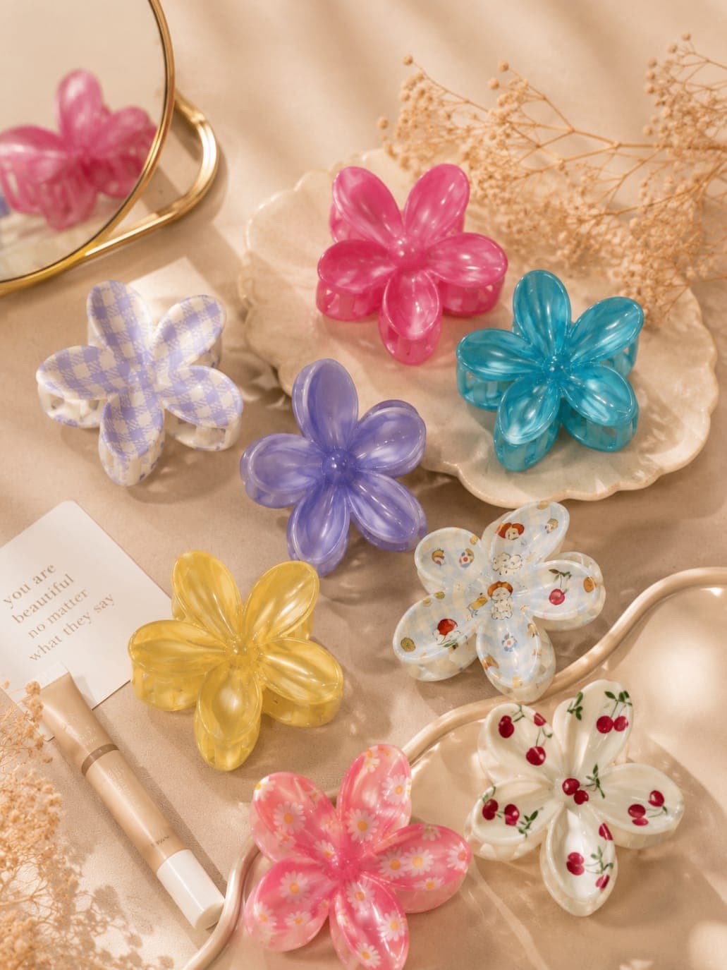 Flower Claw Hair Clip